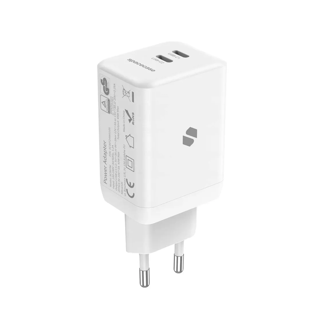 spacecase-ladowarka-usb-c-45w-gan-do-telefonow