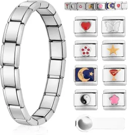 wloska-bransoletka-charm-zlota-zestaw-diy-moduly-9-mm-prezent