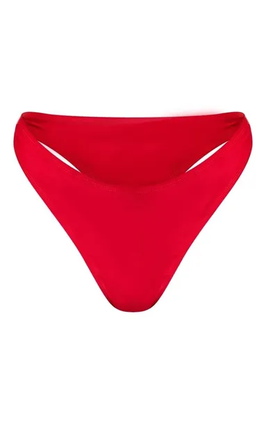 czerwony-dol-od-bikini-prettylittlething-m-material-dominujacy-poliester