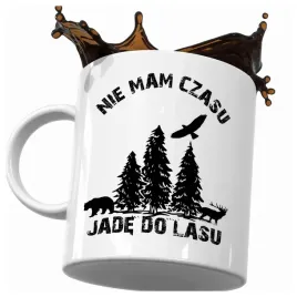 kubek-nie-mam-czasu-jade-do-lasu-dzik-przyroda-wilk