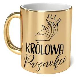 kubek-zloty-ceramiczny-330-ml-krolowa-paznokci-dla-stylistki-paznokci