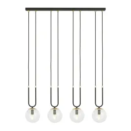 lampa-wiszaca-glam-4-czarny-transparentny-salon-kuchnia-jadalnia