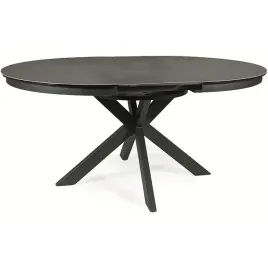 stol-rozkladany-porto-120-160-x120-czarny-ciemny-szary-efekt-marmuru