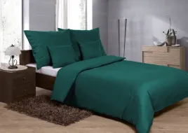 posciel-satynowa-220x200-gold-zielona-z-jaskami-jednobarwna-matex