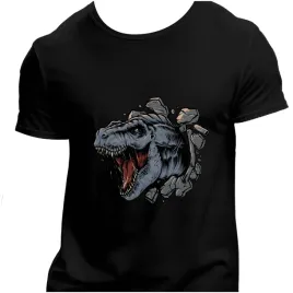 koszulka-meska-czarna-nadruk-dinozaur-3xl