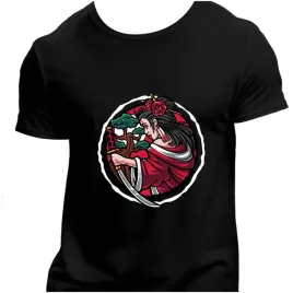 koszulka-meska-czarna-nadruk-chinska-kobieta-4xl