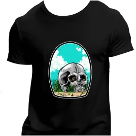 koszulka-meska-czarna-nadruk-czaszka-na-plazy-4xl