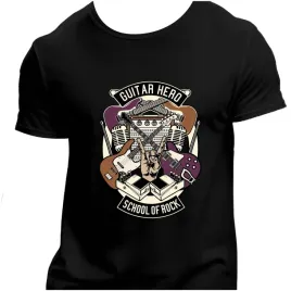 koszulka-meska-czarna-nadruk-guitar-hero-4xl