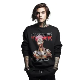 bluza-czarna-meska-nadruk-jujutsu-kaisen-xl