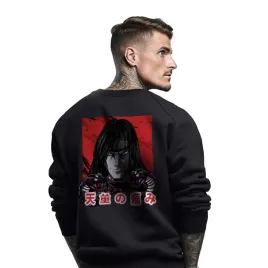 bluza-czarna-meska-nadruk-japonski-wojownik-s