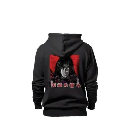 bluza-czarna-meska-z-kapturem-nadruk-japonski-wojownik-m