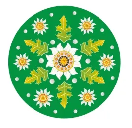 naklejka-okragla-szarotka-zielona