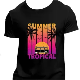 koszulka-meska-czarna-nadruk-tropical-summer-3xl