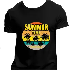 koszulka-meska-czarna-nadruk-summer-time-3xl