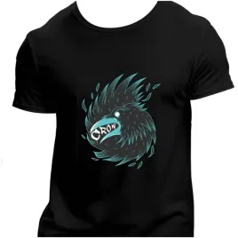 koszulka-meska-czarna-nadruk-crow-4xl