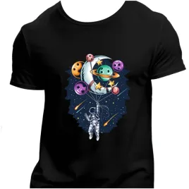 koszulka-meska-czarna-nadruk-astronauta-z-balonowymi-planetami-xl