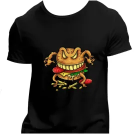 koszulka-meska-czarna-nadruk-zmutowany-burger-3xl