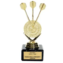 zlota-statuetka-dart-rzutki-15cm-grawer-gratis