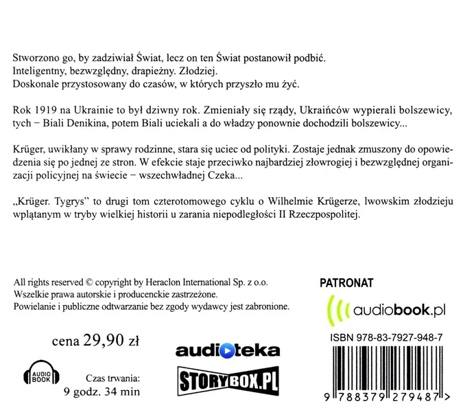 kruger-t-2-tygrys-audiobook-autor-marcin-ciszewski