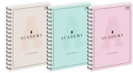 kolozeszyt-a4-100k-kratka-academy-pastel-5szt