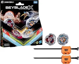 beyblade-x-jurassic-world-zestaw-2-baczki-2-wyrzutnie-wiek-8-let-it-rip