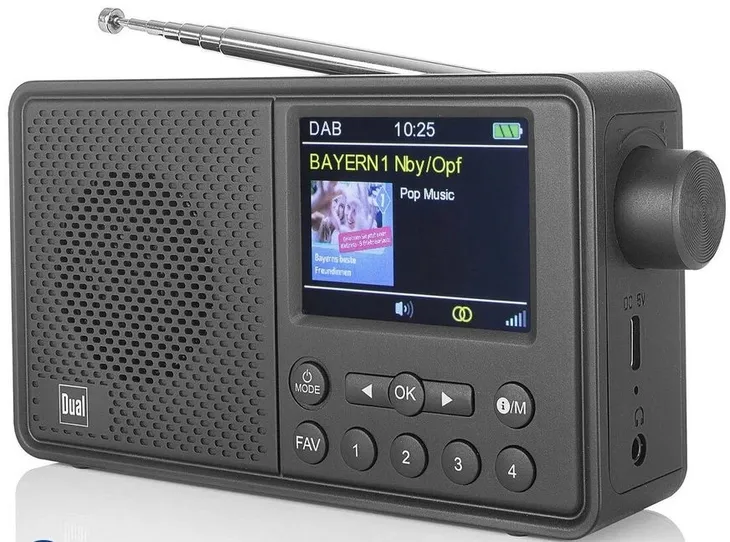 Radio Dual MCR 120 DAB+ FM RDS Bluetooth WBUDOWANY AKUMULATOR EQUALIZER