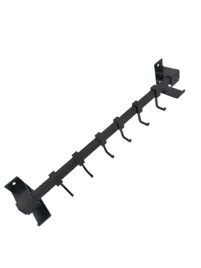 wieszak-na-ubrania-reczniki-czarny-40cm-regulacja-haczykow-nowoczesny