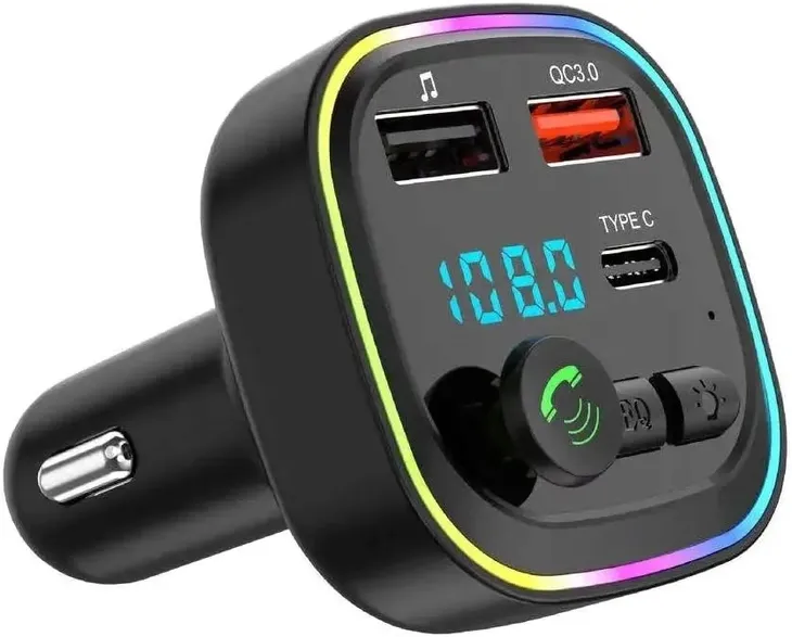 transmiter-samochodowy-p4-fm-bluetooth-qc3-0-usb-c-micro-sd-rgb-marka-bez-marki