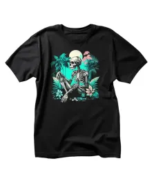 koszulka-meska-czarna-nadruk-kosciotrup-na-wakacjach-rozmiar-4xl