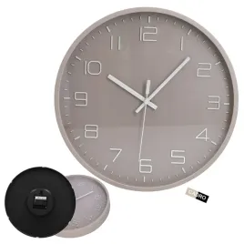 zegar-scienny-do-salonu-kuchni-duzy-okragly-30-cm-cyfry-3d-bezowy