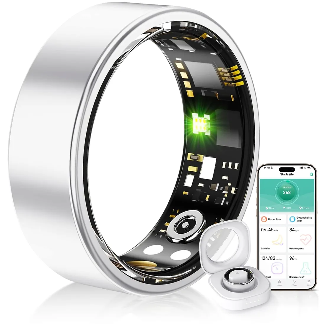 smart-ring-tracker-producent-model-srebrny-ip68-bluetooth-android-ios