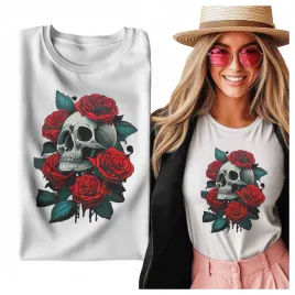 tshirt-damskie-czaszka-w-kwiatach-roze-tatuaz-mrok-kontrast-meksyk-m