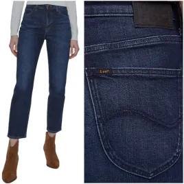 lee-carol-dark-used-proste-wysokie-damskie-spodnie-jeansowe-7-8-w30-l35