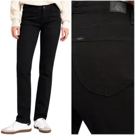 lee-elly-slim-czarne-dopasowane-damskie-proste-spodnie-jeansowe-w33-l33