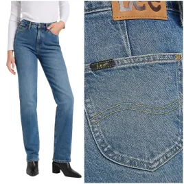 lee-june-rays-of-indigo-wysokie-proste-damskie-spodnie-jeansowe-w29-l33
