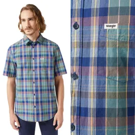 wrangler-1-pkt-shirt-blue-madaras-bawelniana-koszula-w-krate-krotki-rekaw-m