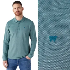 wrangler-refined-polo-longsleeve-bawelniana-zielona-polowka-dlugi-rekaw-s