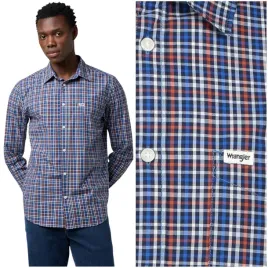 wrangler-1-pkt-poplin-shirt-dark-blue-koszula-bawelniana-meska-w-krate-s