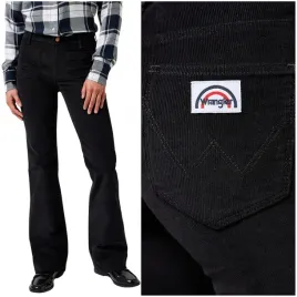 wrangler-flare-black-czarne-damskie-spodnie-sztruksy-dzwony-w31-l32