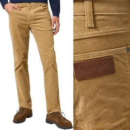 wrangler-greensboro-tigers-eye-proste-materialowe-spodnie-sztruksy-w40-l34