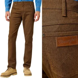wrangler-greensboro-monk-s-robe-proste-brazowe-spodnie-materialowe-w31-l30