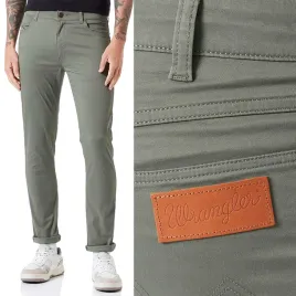 wrangler-larston-dusty-olive-dopasowane-zielone-spodnie-materialowe-w30-l32