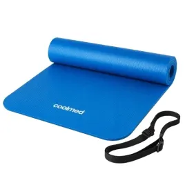 Zdjęcie produktu Niebieska mata do ćwiczeń NBR 1 cm 183x61 joga fitness pilates antypoślizg