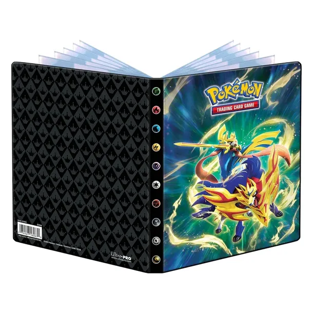 Pokémon TCG: Album Ultra Pro 4-Pocket - Crowned Sword Zacian & Zamazenta