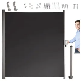 markiza-boczna-tarasowa-160x300cm-ciemnoszara-parawan-zwijany