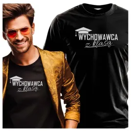 koszulka-meska-z-nadrukiem-wychowawca-z-klasa-elegancki-nauczyciel-edukacja