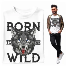 na-prezent-koszulka-meska-born-to-be-wild-wilk-dziki-natura-niezaleznosc