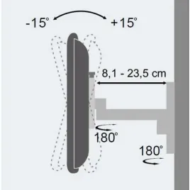 uchwyt-scienny-techly-13-30-15kg-obrotowy