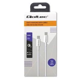 kabel-usb-qoltec-2-0-typ-c-or-usb-2-0-typ-c-60w-or-qc-3-0-or-pd-or-1m-or-bialy