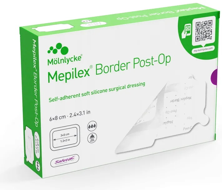 Mölnlycke - Mepilex Border Post-Op 6 x 8cm - 10szt.